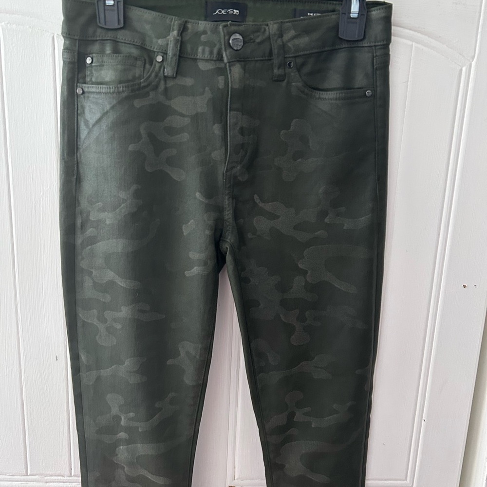 NWOT Joe's Women’s Skinny Camouflage Green Jeans w/Skinny Rise Skinny Fit - Picture 4 of 12